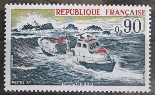 Poštovní známka Francie 1974 Záchranáøský èlun Pierre Loti Mi# 1871