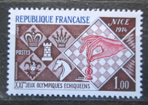 Poštovní známka Francie 1974 Šachová olympiáda Mi# 1878