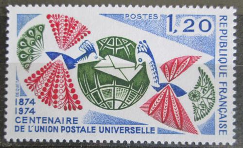 Poštovní známka Francie 1974 UPU, 100. výroèí Mi# 1887