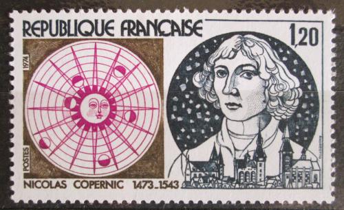 Poštovní známka Francie 1974 Mikoláš Kopernik Mi# 1890