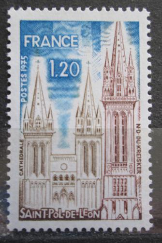 Poštovní známka Francie 1975 Katedrála v Saint-Pol-de-Léon Mi# 1902
