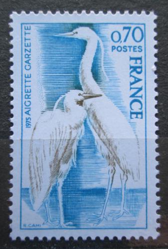 Poštovní známka Francie 1975 Volavka støíbøitá Mi# 1904