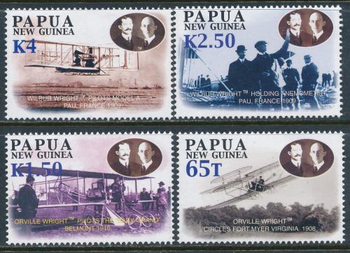 Poštovní známky Papua Nová Guinea 2003 Let bratøí Wrightù Mi# 1008-11 Kat 6€
