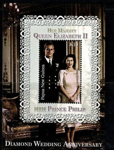 Poštovní známka Papua Nová Guinea 2007 Královna Alžbìta II. Mi# Block 47 Kat 7€