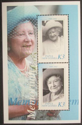 Poštovní známky Papua Nová Guinea 2002 Královna Alžbìta II. Mi# Block 23