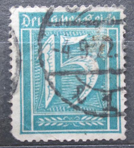 Poštovní známka Nìmecko 1921 Nominální hodnota Mi# 160
