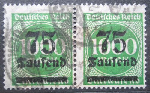 Poštovní známky Nìmecko 1923 Nominální hodnota pøetisk pár Mi# 288 Kat 5€