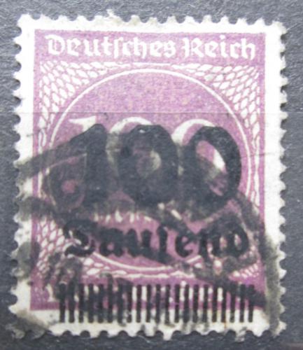 Poštovní známka Nìmecko 1923 Nominální hodnota pøetisk Mi# 289