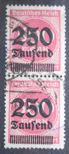 Poštovní známky Nìmecko 1923 Nominální hodnota pøetisk pár Mi# 295
