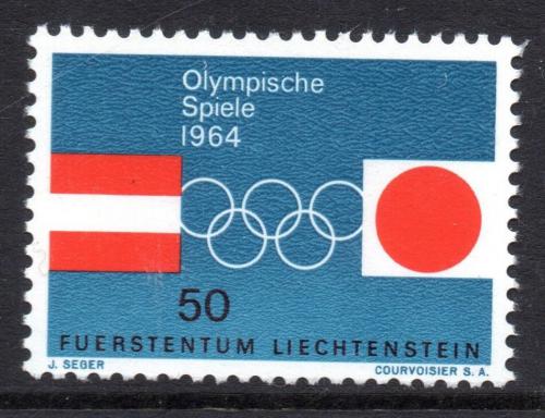 Poštovní známka Lichtenštejnsko 1964 ZOH Innsbruck Mi# 437