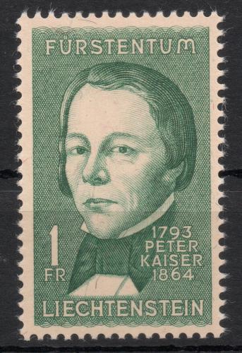 Poštovní známka Lichtenštejnsko 1964 Peter Kaiser, historik Mi# 448