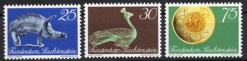 Poštovní známky Lichtenštejnsko 1971 Exponáty z Národního muzea Mi# 536-38