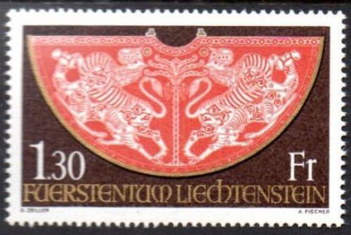 Poštovní známka Lichtenštejnsko 1975 Korunovaèní pláš� Mi# 634