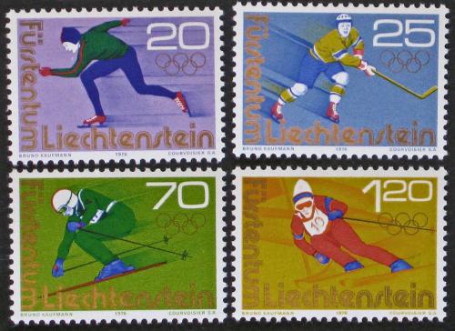 Poštovní známky Lichtenštejnsko 1975 ZOH Innsbruck Mi# 635-38
