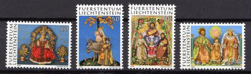 Poštovní známky Lichtenštejnsko 1976 Vánoce Mi# 662-65 Kat 5.50€