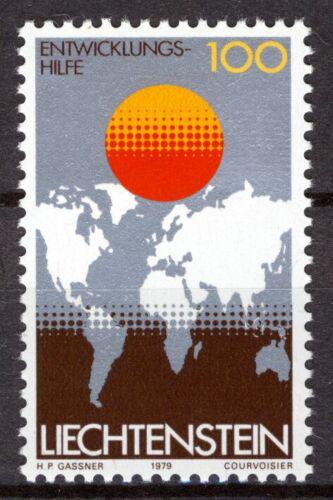 Poštovní známka Lichtenštejnsko 1979 Mapa svìta Mi# 730