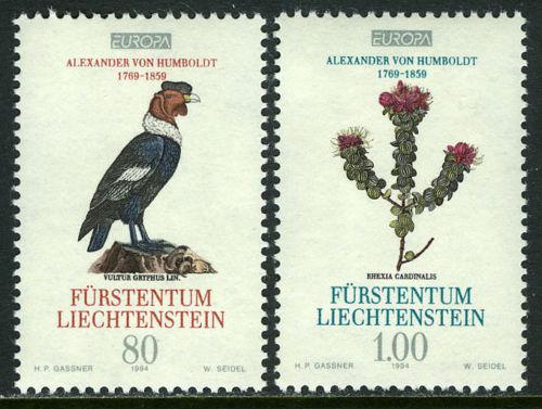 Poštovní známky Lichtenštejnsko 1994 Evropa CEPT, objevy Mi# 1079-80
