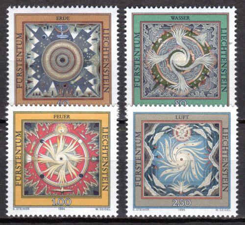 Poštovní známky Lichtenštejnsko 1994 Ètyøi elementy Mi# 1099-1102 Kat 8.50€