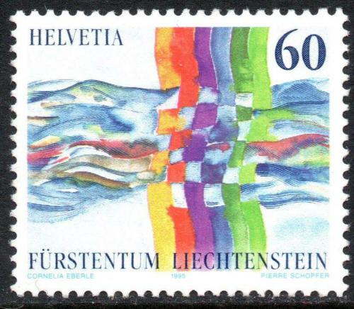 Poštovní známka Lichtenštejnsko 1995 Pøátelství se Švýcarskem Mi# 1115
