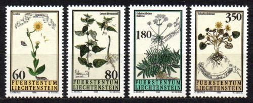 Poštovní známky Lichtenštejnsko 1995 Léèivé rostliny Mi# 1116-19 Kat 11€