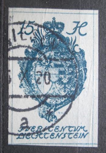 Poštovní známka Lichtenštejnsko 1920 Znak knížectví Mi# 19 Kat 8€