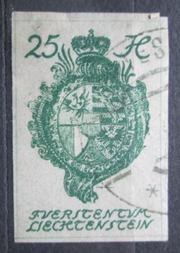 Poštovní známka Lichtenštejnsko 1920 Znak knížectví Mi# 21 Kat 8€