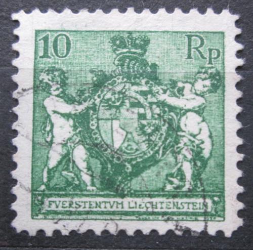 Poštovní známka Lichtenštejnsko 1921 Znak knížectví Mi# 50 B Kat 17€