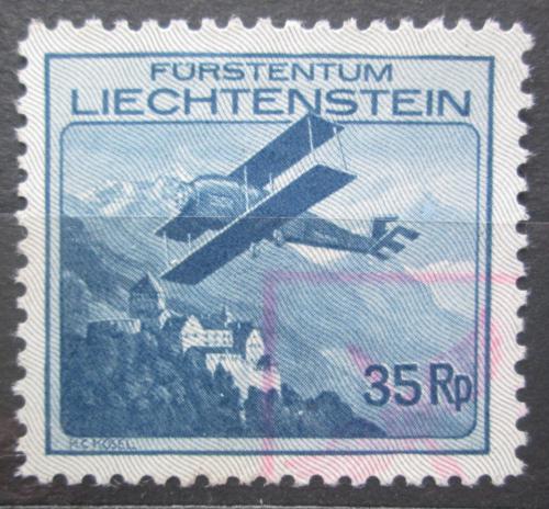Poštovní známka Lichtenštejnsko 1930 Letadlo Mi# 111 Kat 50€