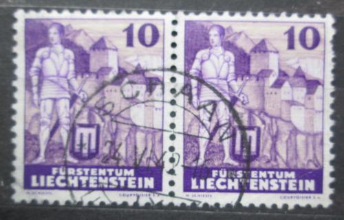 Poštovní známky Lichtenštejnsko 1937 Zámek Vaduz pár Mi# 158