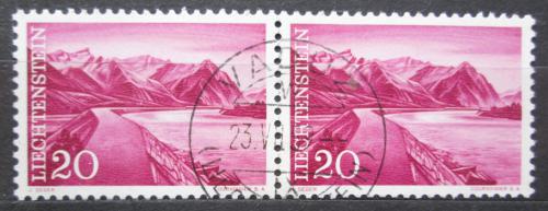 Poštovní známky Lichtenštejnsko 1959 Rheindamm pár Mi# 382