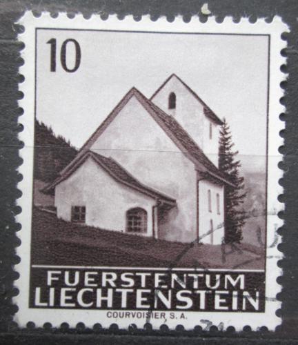 Poštovní známka Lichtenštejnsko 1964 Kaple, vánoce Mi# 445