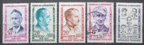 Potovn znmky Francie 1959 Osobnosti Mi# 1242-46 - zvtit obrzek