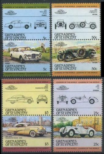 Poštovní známky Svatý Vincenc Gren. 1984 Automobily Mi# 344-51