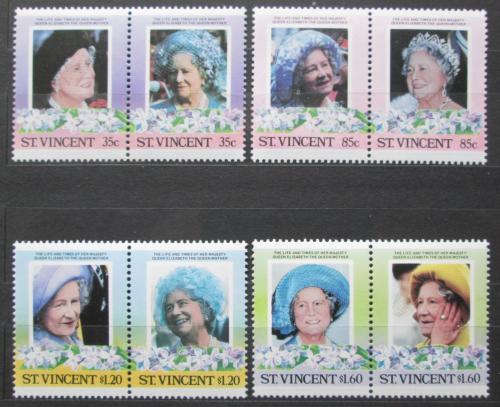 Poštovní známky Svatý Vincenc 1985 Královna Matka Alžbìta Mi# 848-55