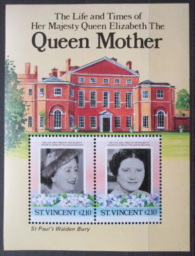 Poštovní známky Svatý Vincenc 1985 Královna Matka Alžbìta Mi# Block 19