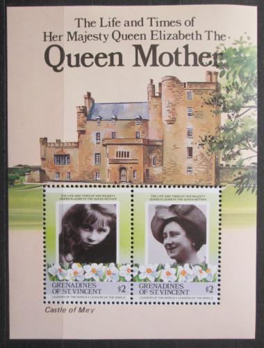 Poštovní známky Svatý Vincenc Gren. 1985 Královna Matka Alžbìta Mi# Block 12