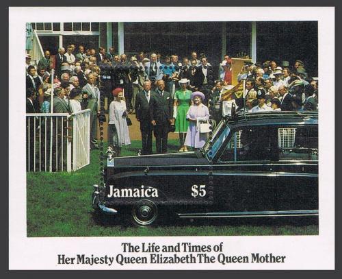 Poštovní známka Jamajka 1985 Královna Matka Alžbìta Mi# Block 26