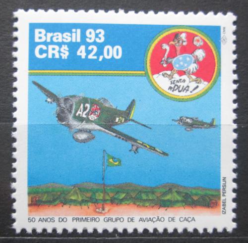 Poštovní známka Brazílie 1993 Letadlo Republic P-47 Thunderbolt Mi# 2564