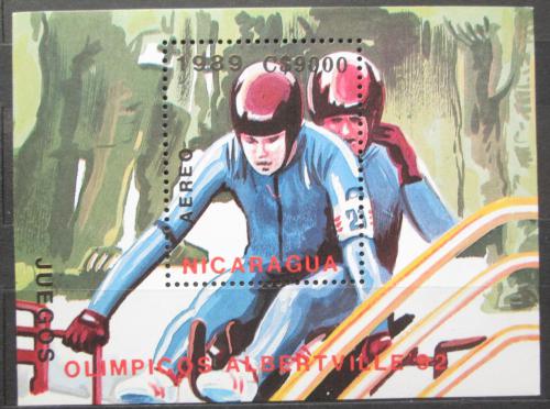 Poštovní známka Nikaragua 1989 ZOH Albertville Mi# Block 185