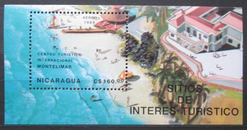 Potovn znmka Nikaragua 1989 Montelimar Mi# Block 182
