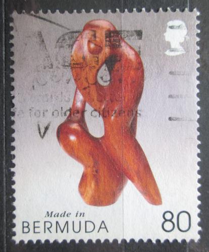 Poštovní známka Bermudy 2003 Døevìná plastika Mi# 855