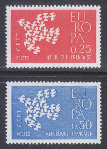 Poštovní známky Francie 1961 Evropa CEPT Mi# 1363-64