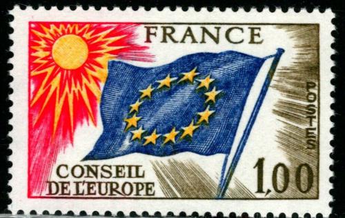 Poštovní známka Francie 1976 Rada Evropy, služební Mi# 19