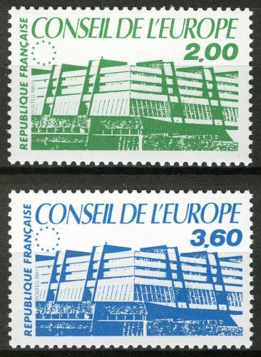 Poštovní známky Francie 1987 Rada Evropy, služební Mi# 43-44