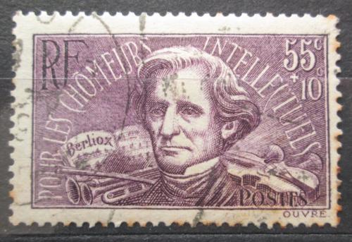 Poštovní známka Francie 1938 Hector Berlioz, skladatel Mi# 418