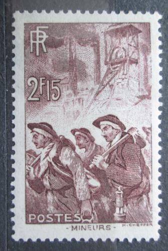 Poštovní známka Francie 1938 Horníci Mi# 411 Kat 6€