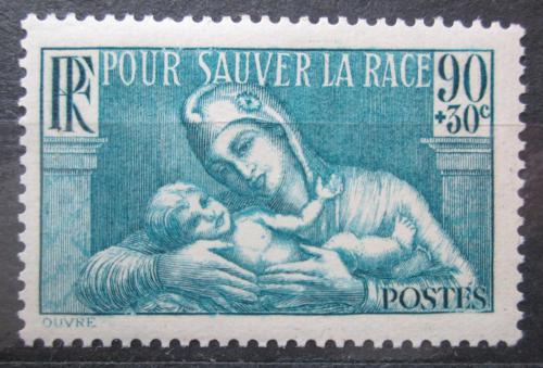 Poštovní známka Francie 1939 Matka s dítìtem Mi# 437 Kat 3.50€