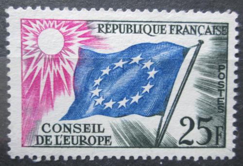 Potovn znmka Francie 1959 Vlajka EU, sluebn Mi# 4 - zvtit obrzek