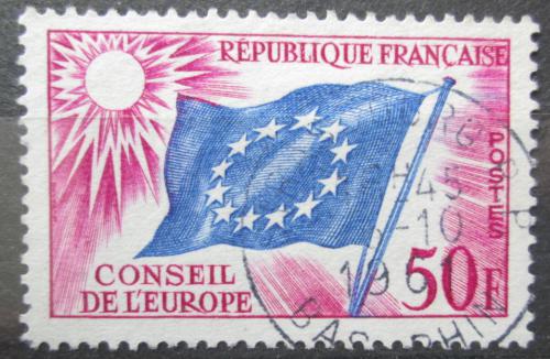 Potovn znmka Francie 1959 Vlajka EU, sluebn Mi# 6