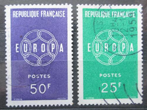 Poštovní známka Francie 1959 Evropa CEPT Mi# 1262-63